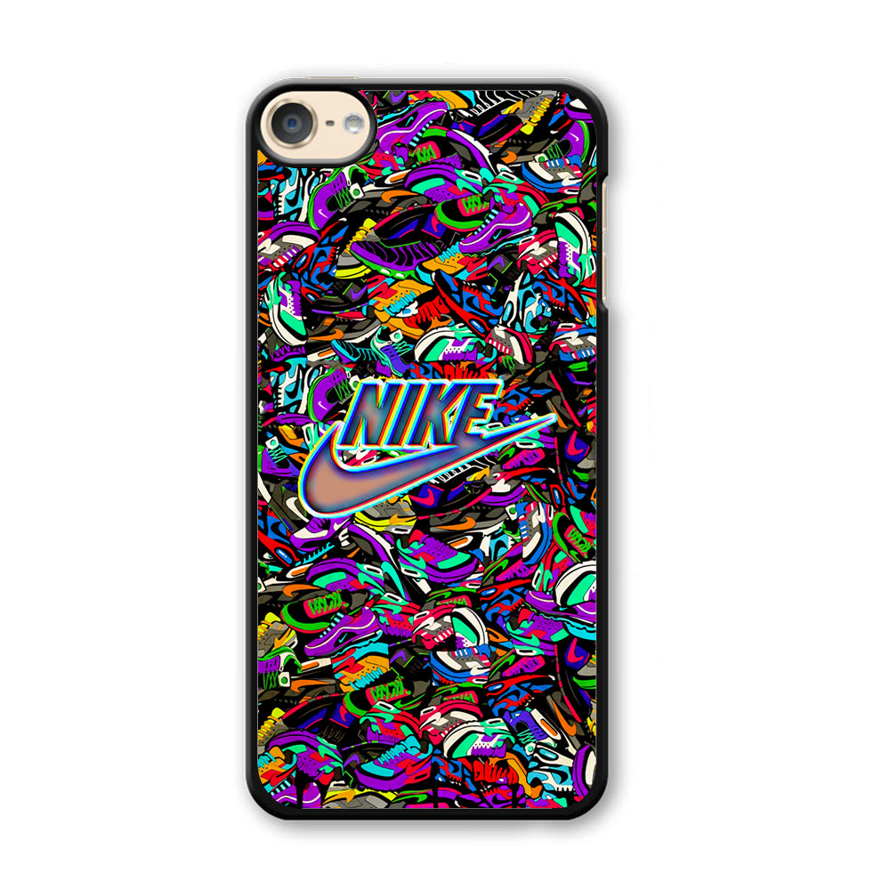 Nike Shiny Emblem in Doodle Art iPod Touch 6 Case - Carneyforia