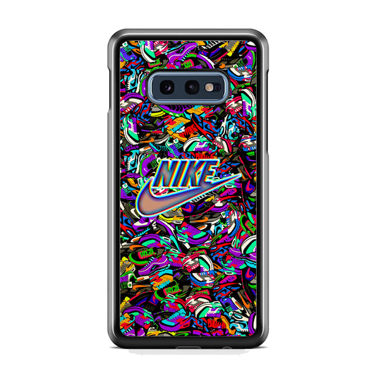 Nike Shiny Emblem in Doodle Art Samsung Galaxy S10E Case