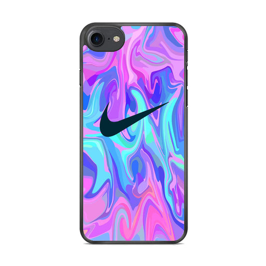 Nike Soft Marble Navy Logo iPhone 8 Case
