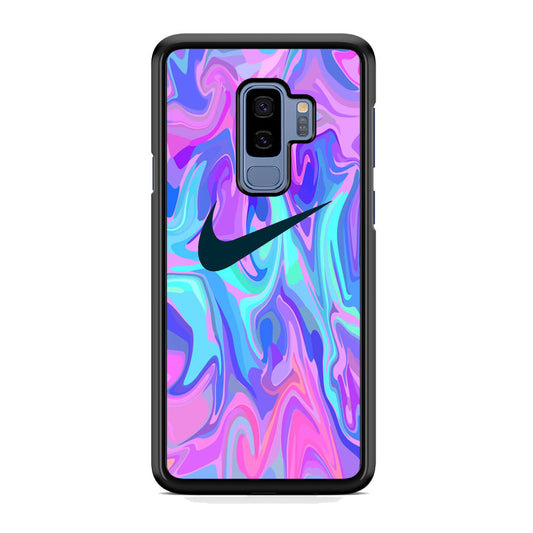 Nike Soft Marble Navy Logo Samsung Galaxy S9 Plus Case