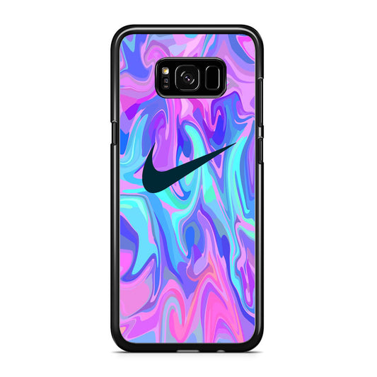 Nike Soft Marble Navy Logo Samsung Galaxy S8 Case