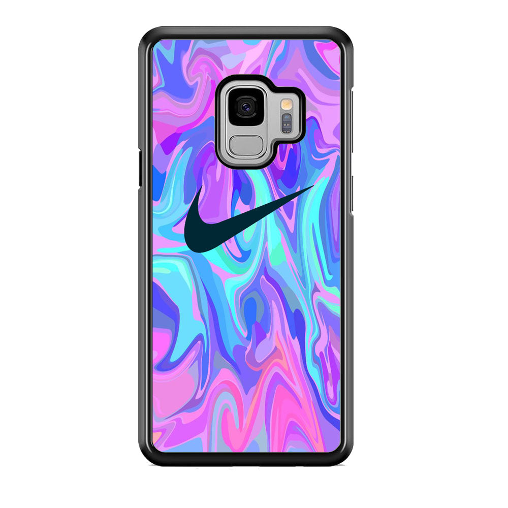 Nike Soft Marble Navy Logo Samsung Galaxy S9 Case