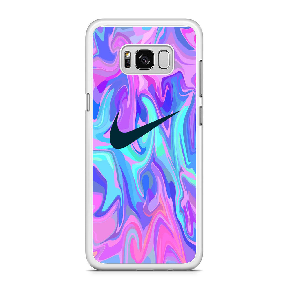 Nike Soft Marble Navy Logo Samsung Galaxy S8 Case