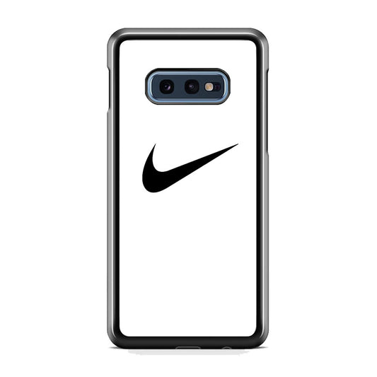 Nike White Milk Black Logo Samsung Galaxy S10E Case