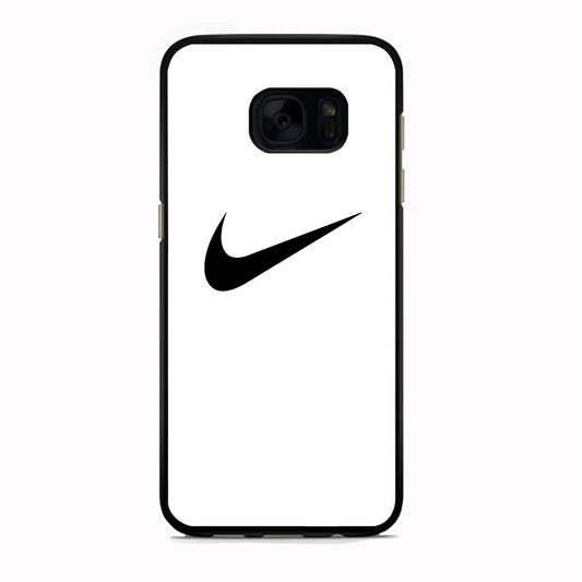 Nike White Milk Black Logo Samsung Galaxy S7 Edge Case