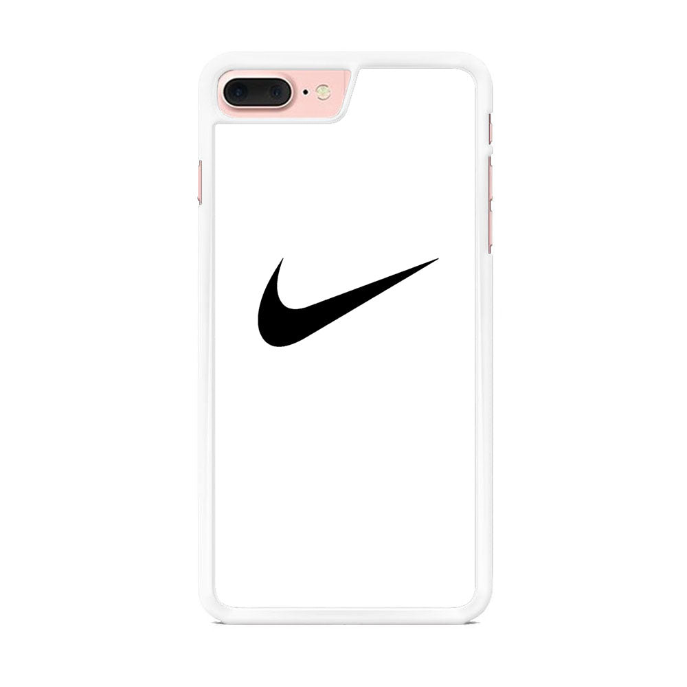 Nike White Milk Black Logo iPhone 8 Plus Case