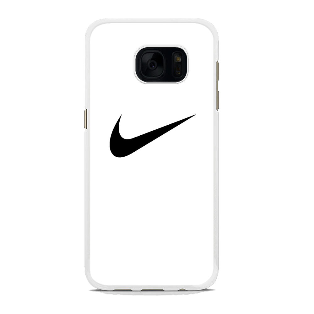 Nike White Milk Black Logo Samsung Galaxy S7 Edge Case
