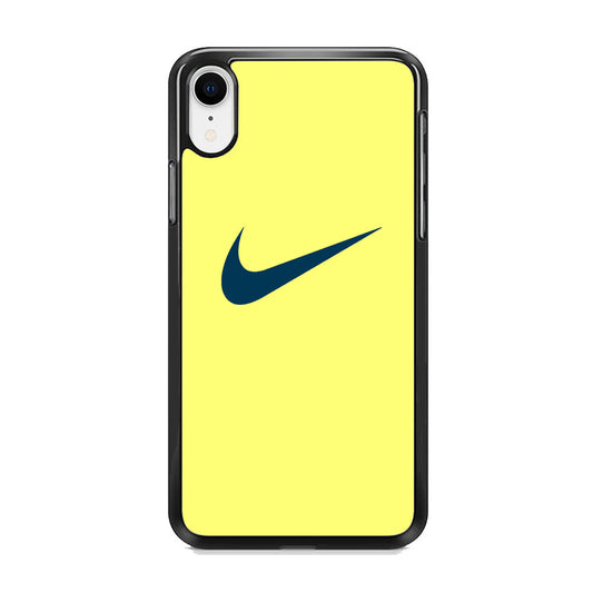 Nike Yellow Simple Logo iPhone XR Case