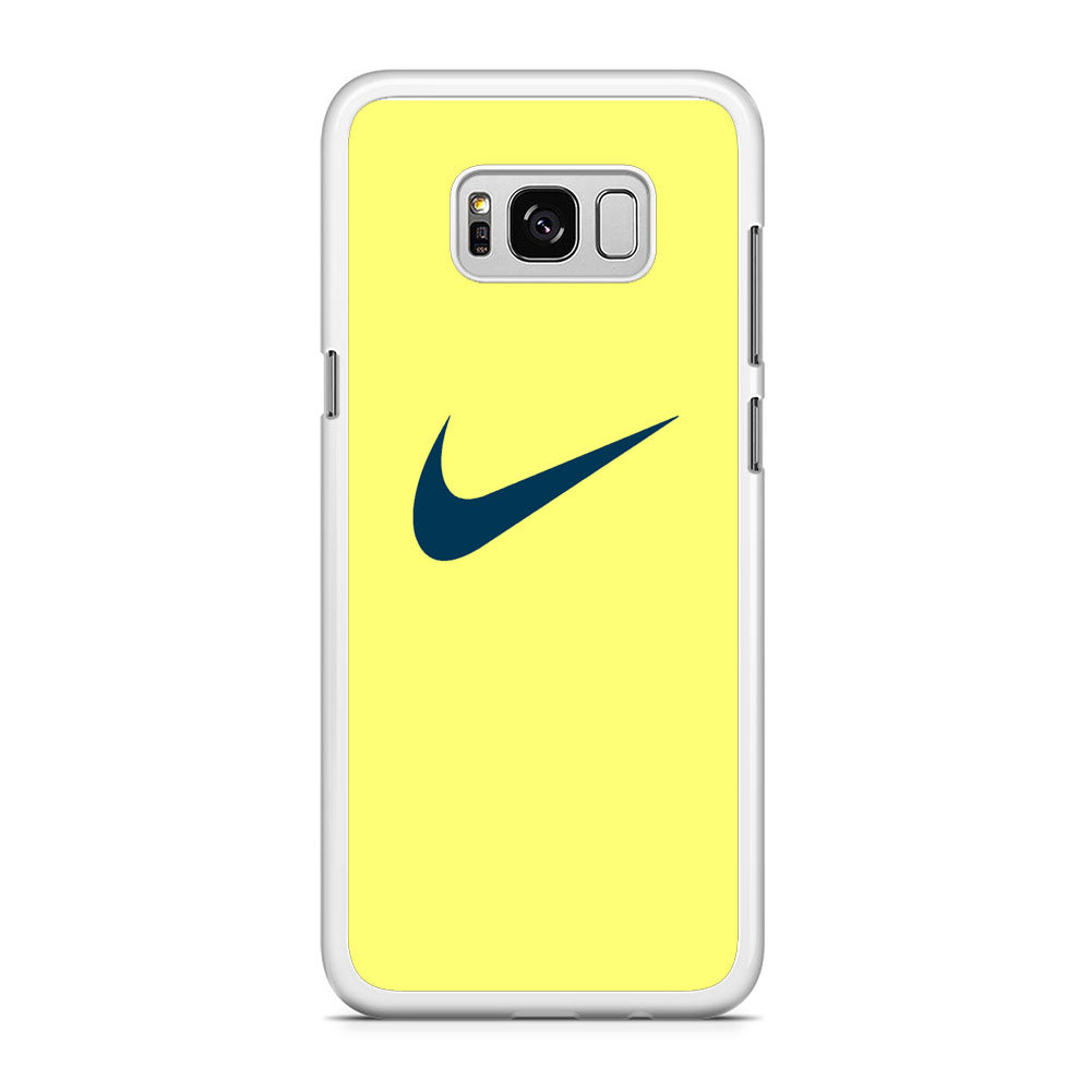 Nike Yellow Simple Logo Samsung Galaxy S8 Case