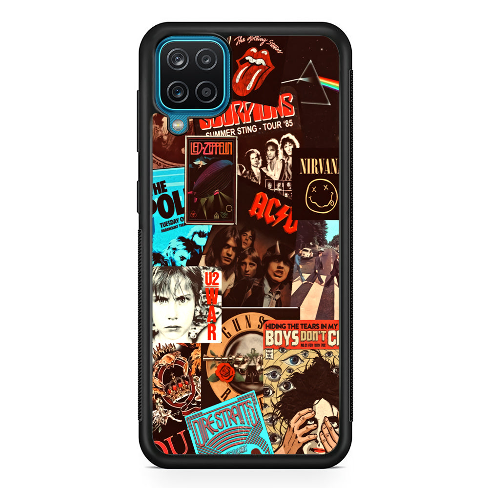 Old Poster of Rock's Samsung Galaxy A12 Case