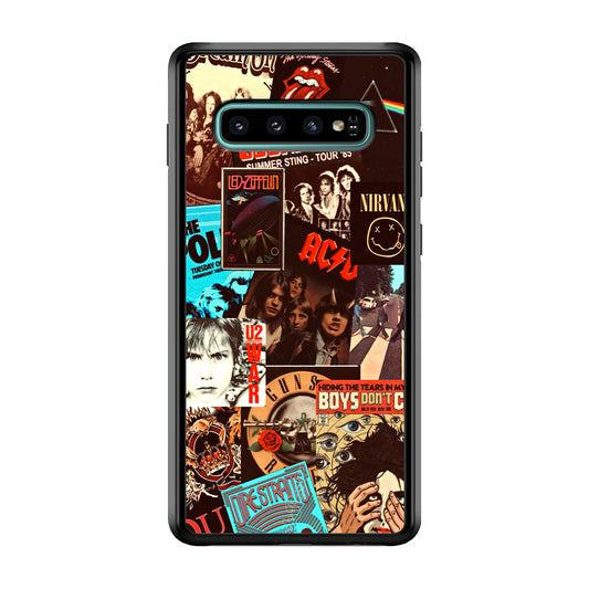 Old Poster of Rock's Samsung Galaxy S10 Case