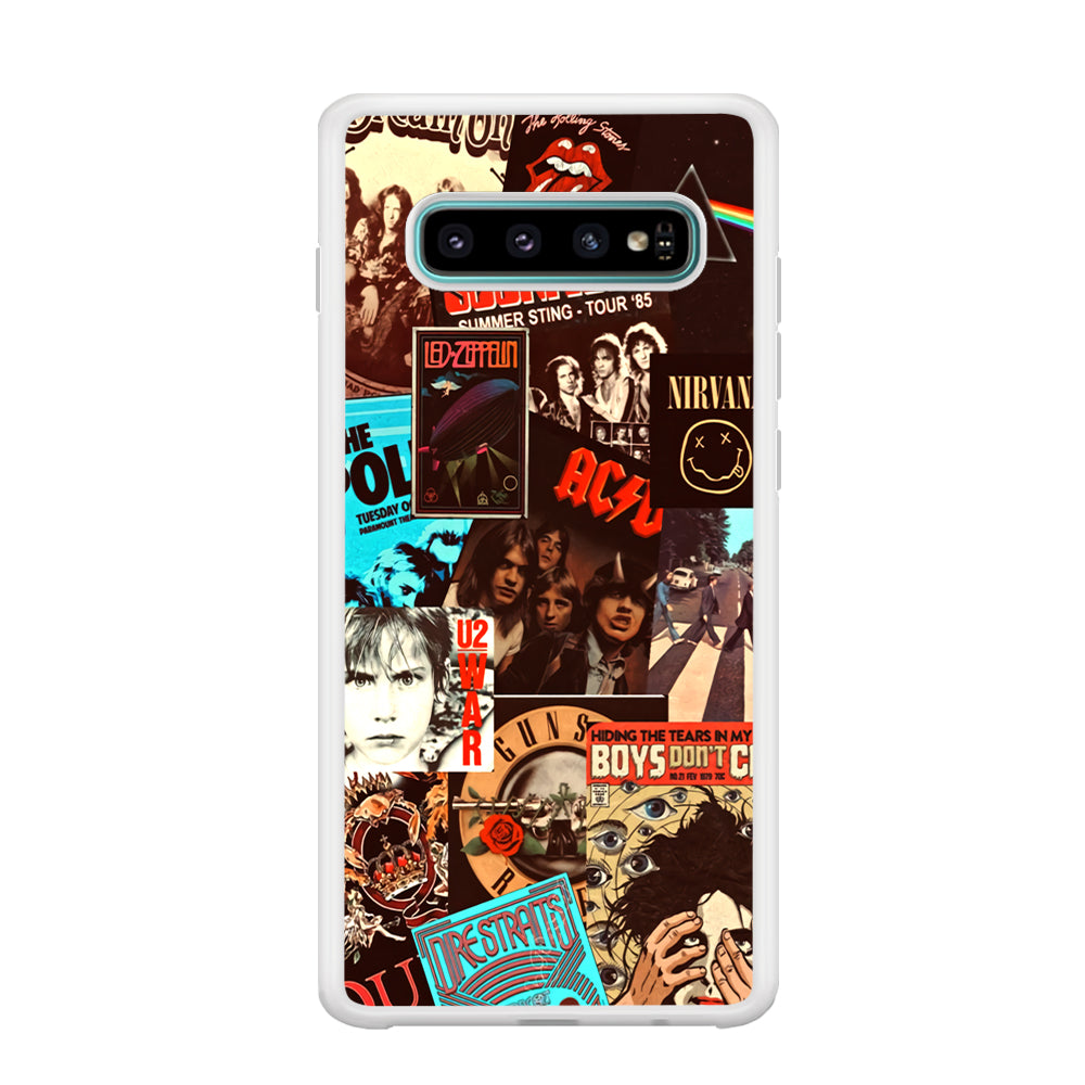 Old Poster of Rock's Samsung Galaxy S10 Case