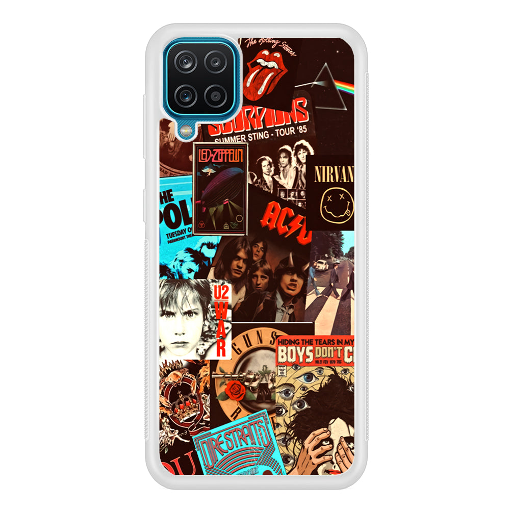 Old Poster of Rock's Samsung Galaxy A12 Case