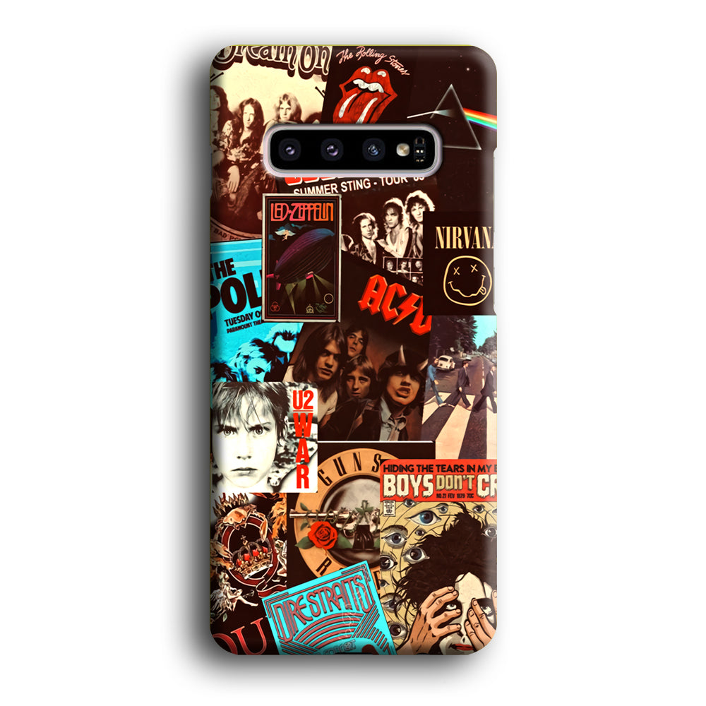 Old Poster of Rock's Samsung Galaxy S10 Case