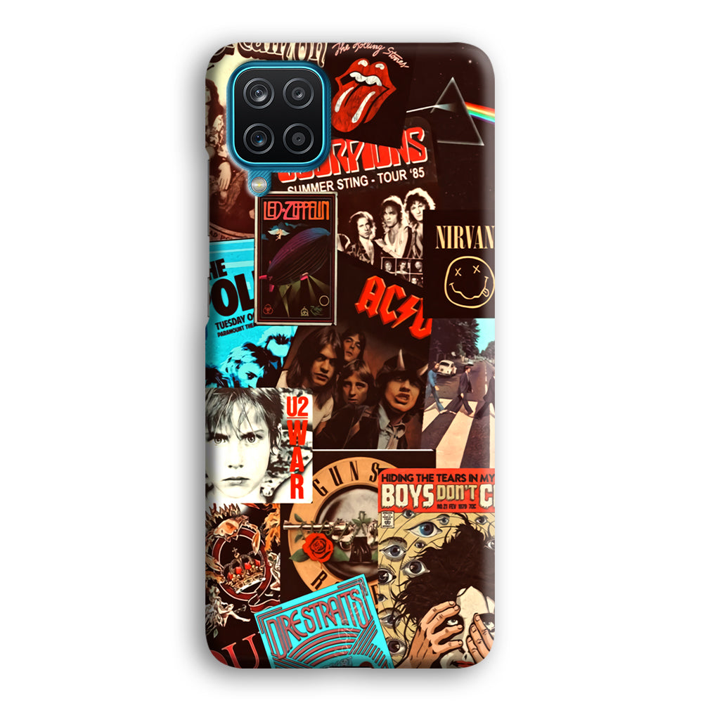 Old Poster of Rock's Samsung Galaxy A12 Case