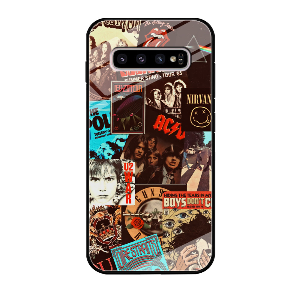 Old Poster of Rock's Samsung Galaxy S10 Case