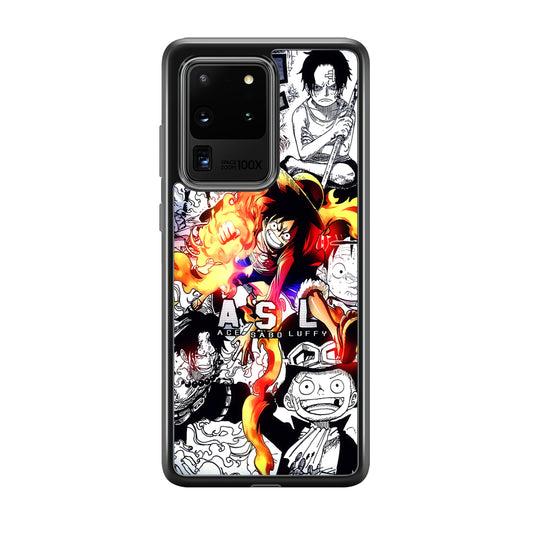 One Piece Trio Ace Sabo Luffy Samsung Galaxy S20 Ultra Case