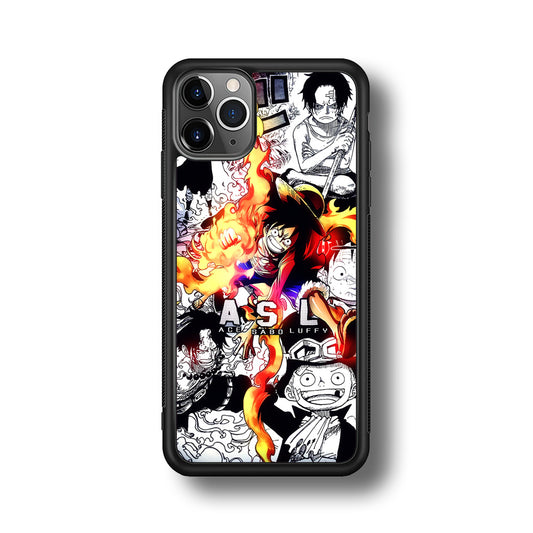One Piece Trio Ace Sabo Luffy iPhone 11 Pro Max Case