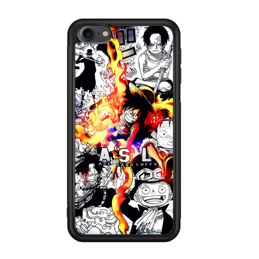 One Piece Trio Ace Sabo Luffy iPod Touch 6 Case - Carneyforia