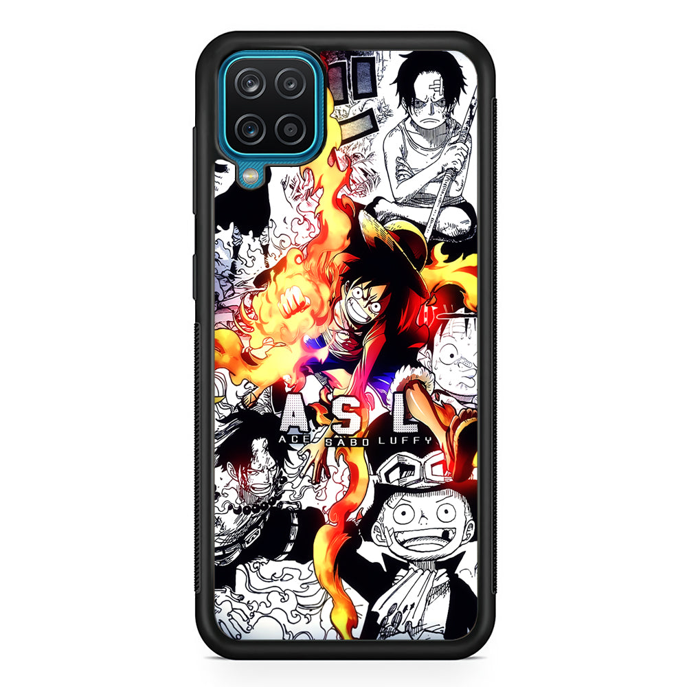 One Piece Trio Ace Sabo Luffy Samsung Galaxy A12 Case