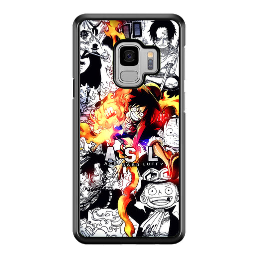 One Piece Trio Ace Sabo Luffy Samsung Galaxy S9 Case