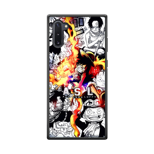 One Piece Trio Ace Sabo Luffy Samsung Galaxy Note 10 Case