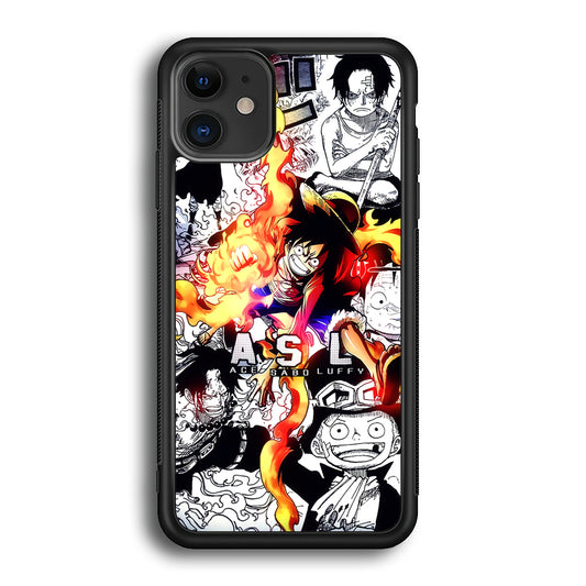 One Piece Trio Ace Sabo Luffy iPhone 12 Case