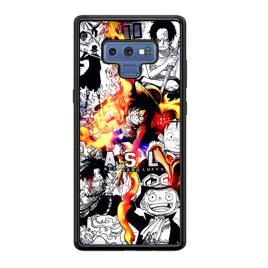 One Piece Trio Ace Sabo Luffy Samsung Galaxy Note 9 Case