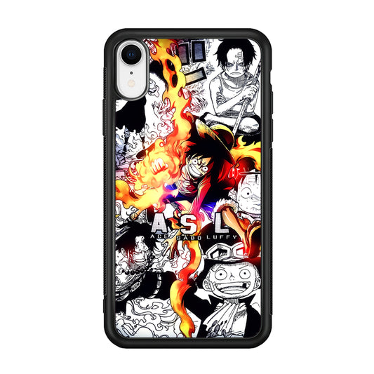 One Piece Trio Ace Sabo Luffy iPhone XR Case