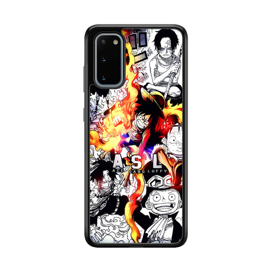 One Piece Trio Ace Sabo Luffy Samsung Galaxy S20 Case