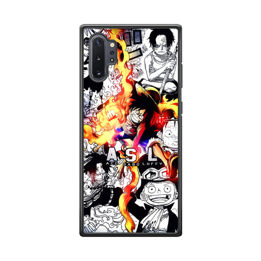 One Piece Trio Ace Sabo Luffy Samsung Galaxy Note 10 Plus Case