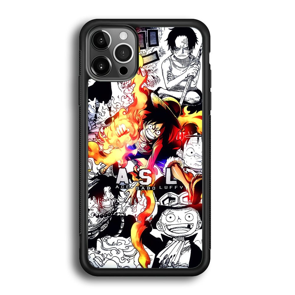 One Piece Trio Ace Sabo Luffy iPhone 12 Pro Case