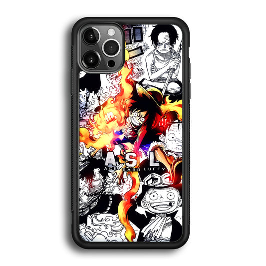 One Piece Trio Ace Sabo Luffy iPhone 12 Pro Case