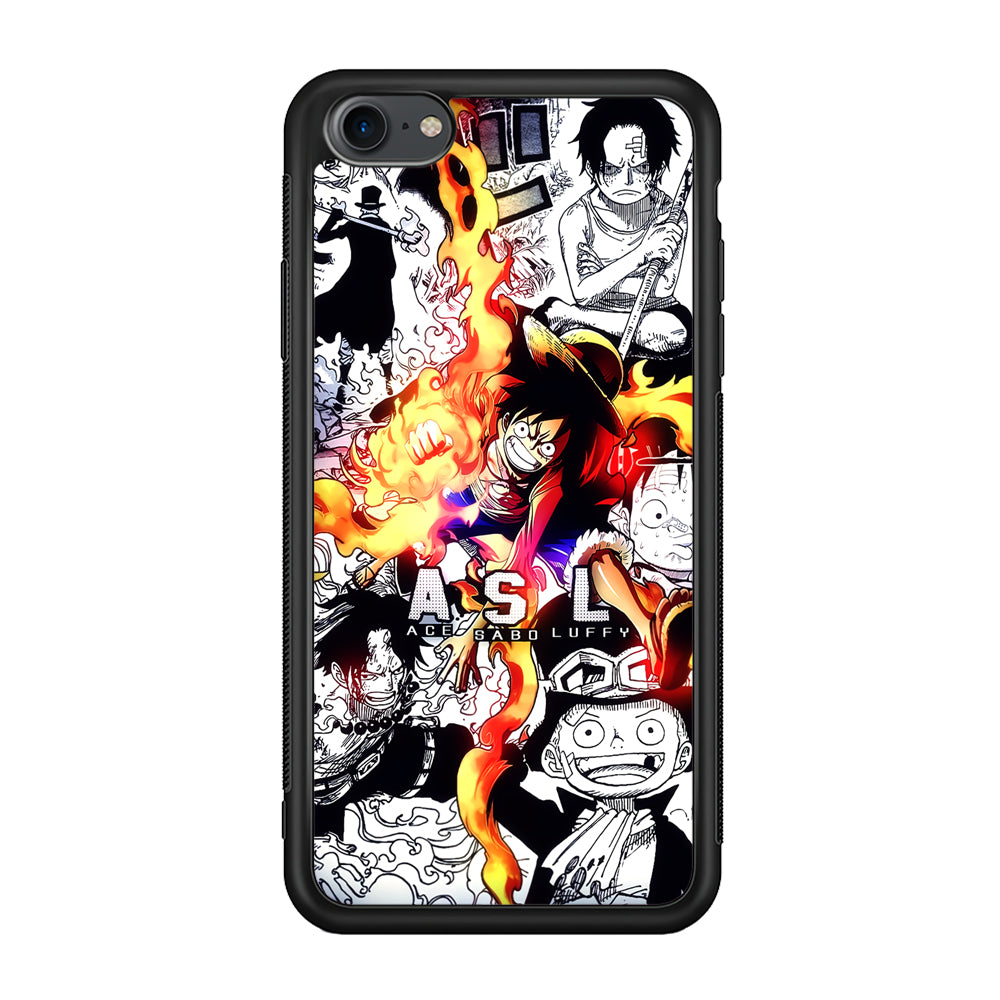 One Piece Trio Ace Sabo Luffy iPhone 8 Case