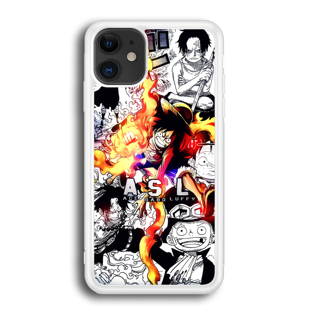 One Piece Trio Ace Sabo Luffy iPhone 12 Case