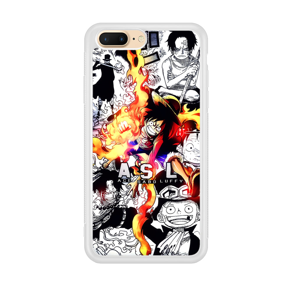 One Piece Trio Ace Sabo Luffy iPhone 8 Plus Case