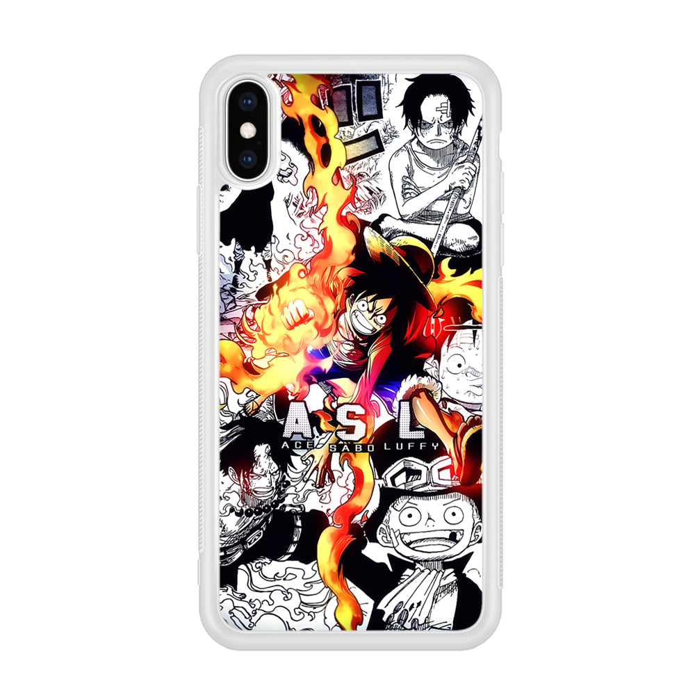 One Piece Trio Ace Sabo Luffy iPhone XS MAX Case