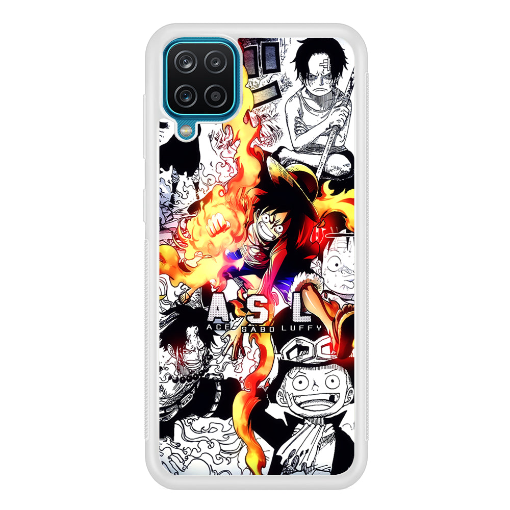 One Piece Trio Ace Sabo Luffy Samsung Galaxy A12 Case