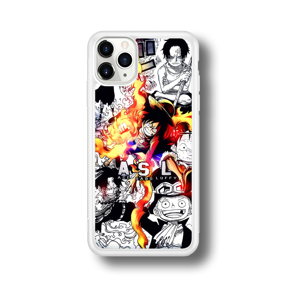One Piece Trio Ace Sabo Luffy iPhone 11 Pro Max Case