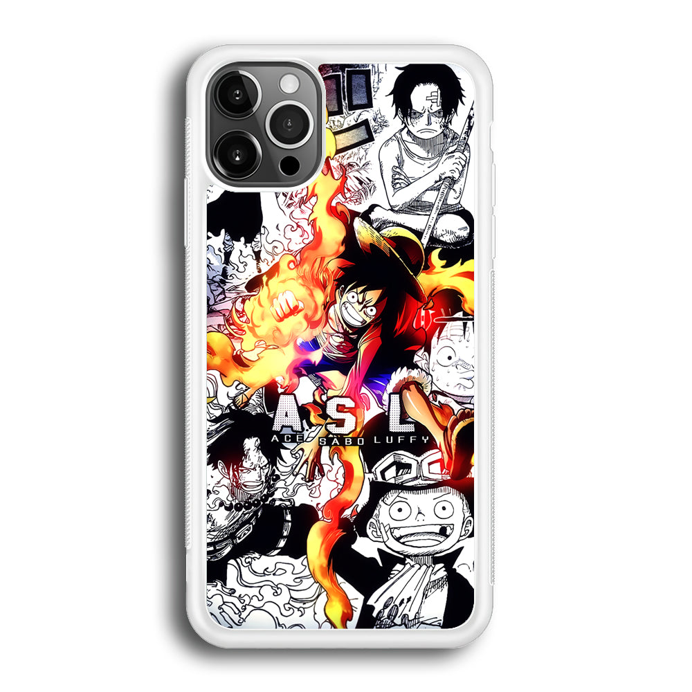 One Piece Trio Ace Sabo Luffy iPhone 12 Pro Case