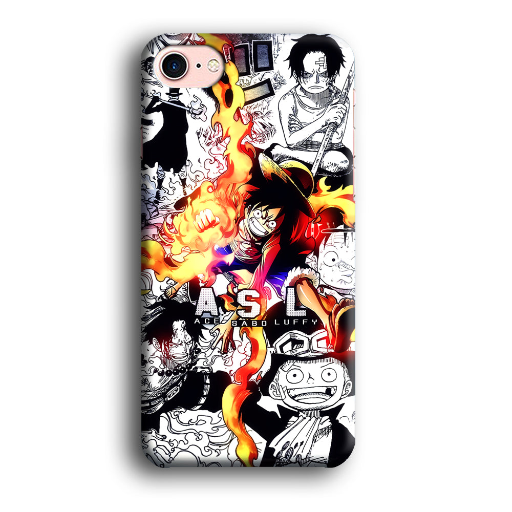 One Piece Trio Ace Sabo Luffy iPhone 8 Case