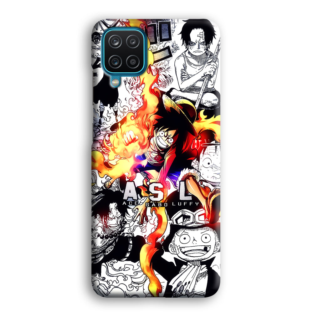 One Piece Trio Ace Sabo Luffy Samsung Galaxy A12 Case