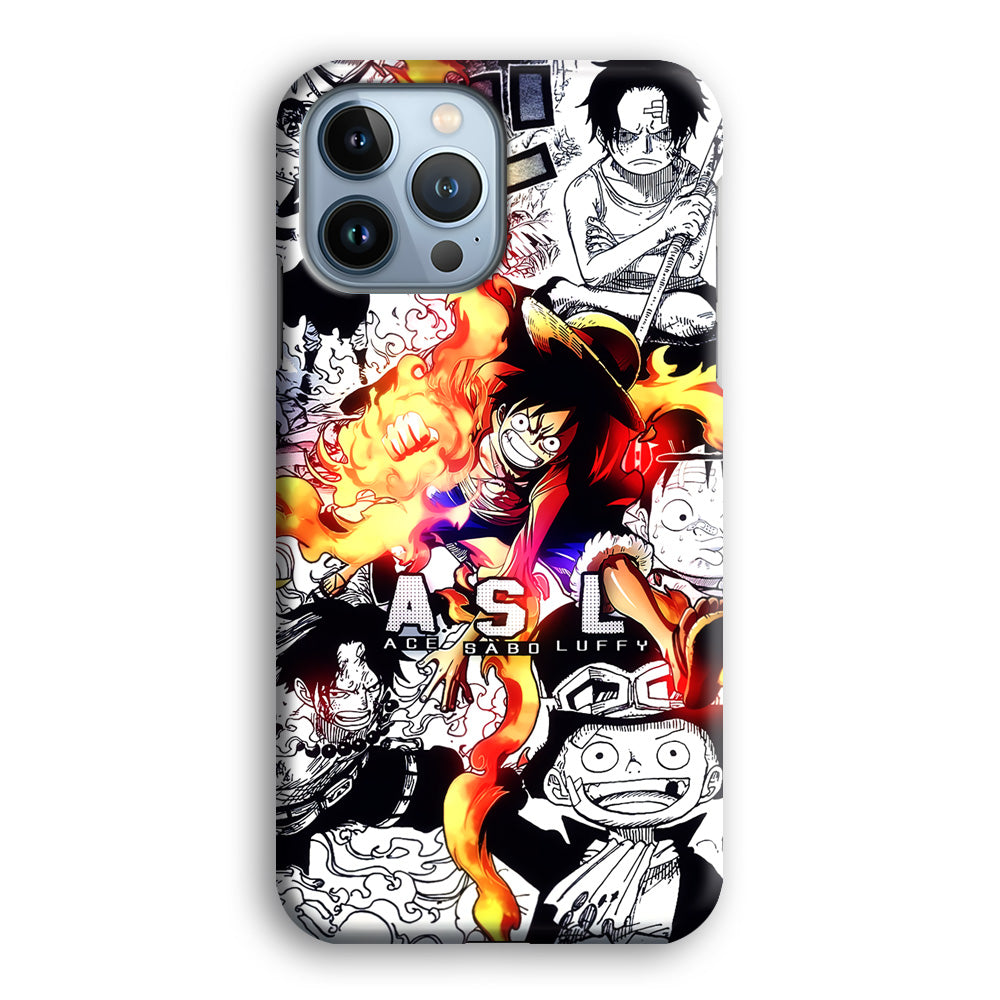 One Piece Trio Ace Sabo Luffy iPhone 13 Pro Max Case