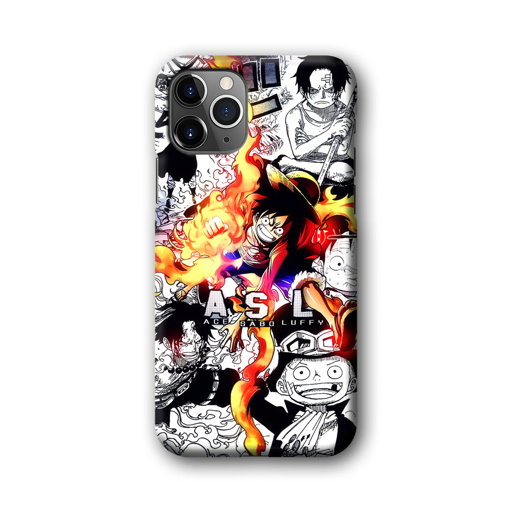 One Piece Trio Ace Sabo Luffy iPhone 11 Pro Max Case
