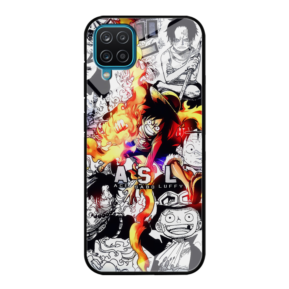 One Piece Trio Ace Sabo Luffy Samsung Galaxy A12 Case