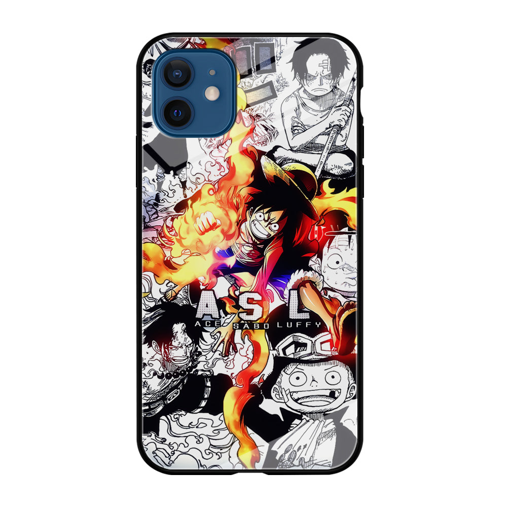 One Piece Trio Ace Sabo Luffy iPhone 12 Case