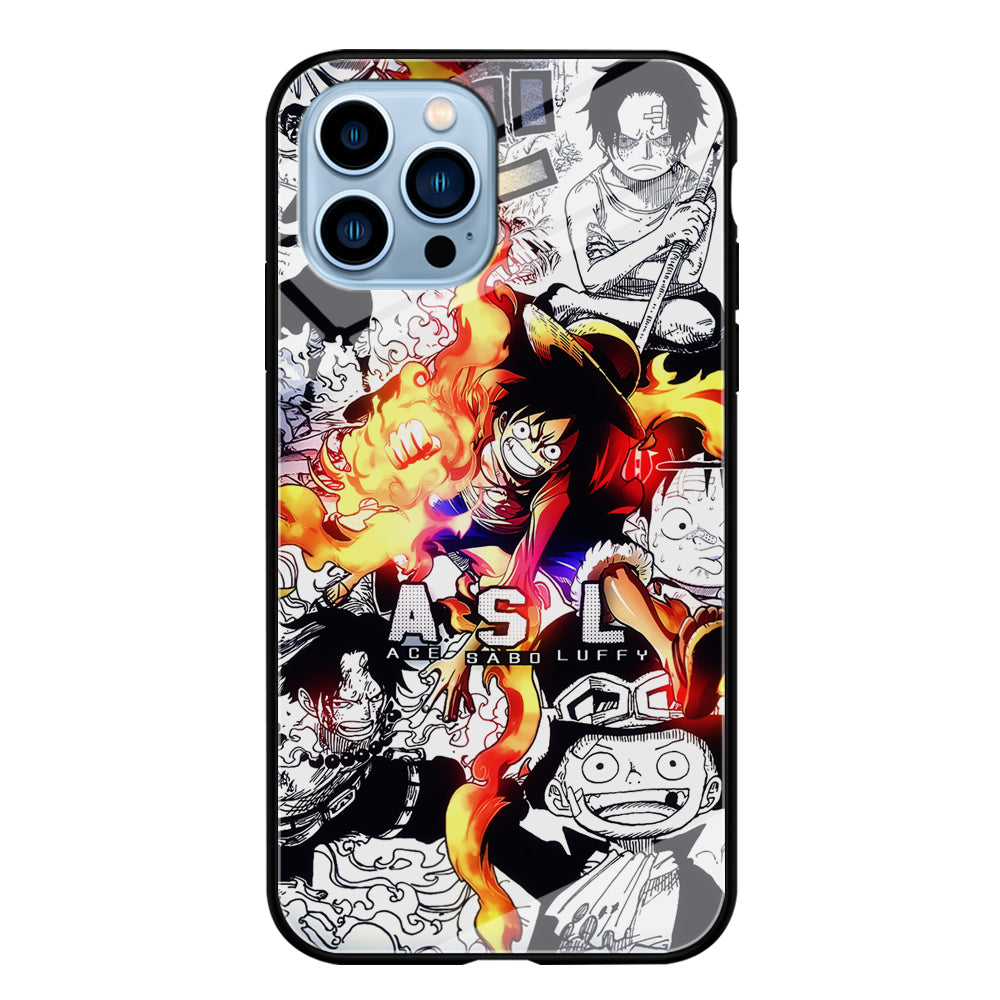 One Piece Trio Ace Sabo Luffy iPhone 13 Pro Max Case