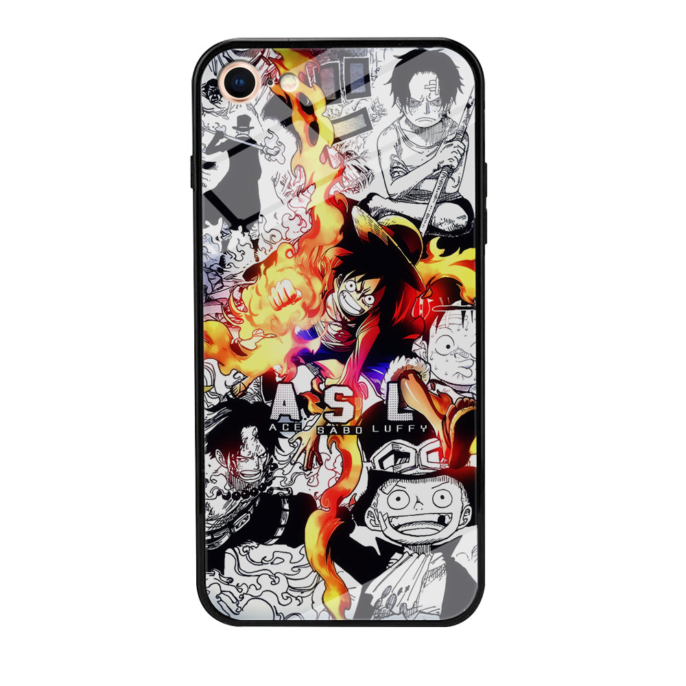 One Piece Trio Ace Sabo Luffy iPhone 8 Case