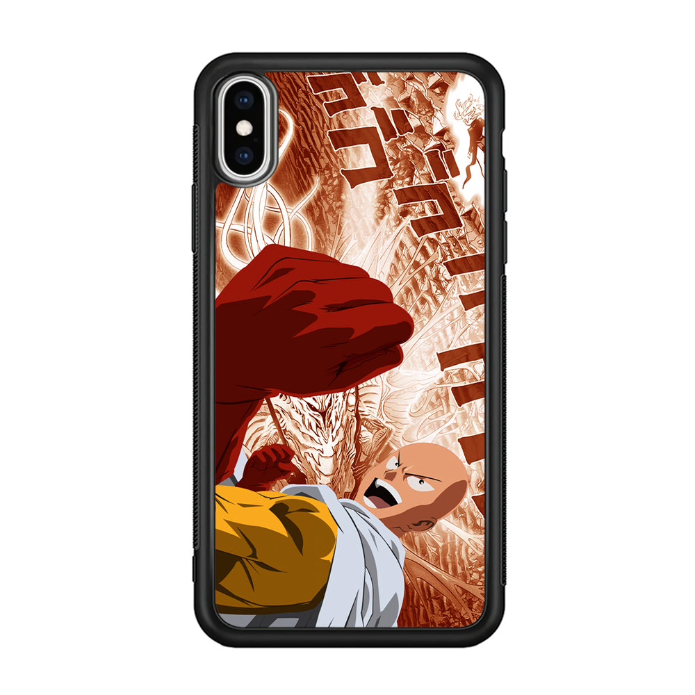 One Punch Man Spirit Shout iPhone XS Case