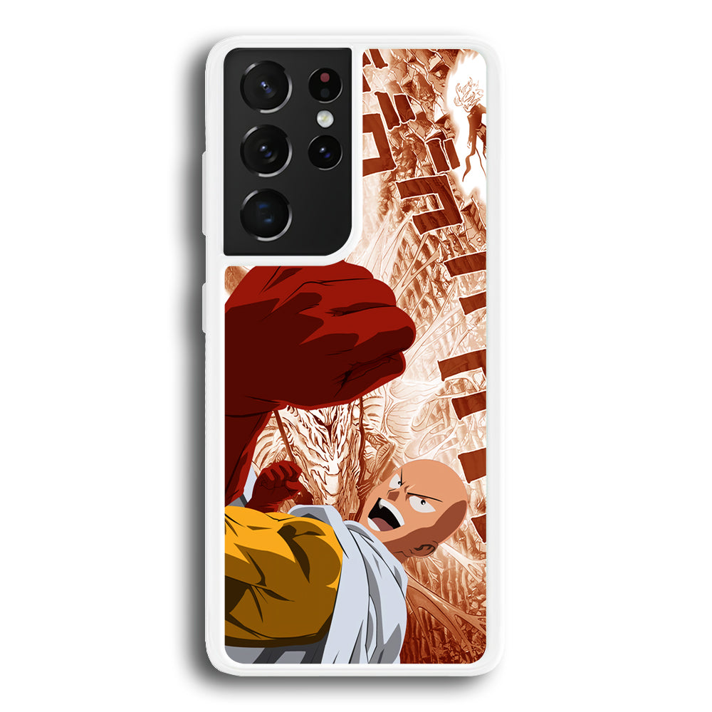 One Punch Man Spirit Shout Samsung Galaxy S21 Ultra Case